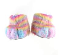 Chatonshen Animal Paw Boots suit Feet Paws Costume Boots Cosplay Shoes With Slip On Ease suitable for stage performances character costume gatherings themed outings, C-style Beast Foot