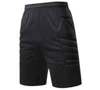 Chatonshen Black Goalkeeper Training Shorts, Professional, with Sponge Padding, 2XS