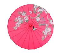 Chatonshen Chinese Oil Paper Parasol with Classic Bamboo Frame and Handmade Silk Cover. Traditional Umbrella Design As A Photography Accessory, Style B