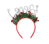 Chatonshen Christmas Headband - Classic Head Accessory for Birthdays, Parties, New Year's Eve And Fancy Dress, Silver