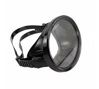 Chatonshen Diving Goggles Panoramic Viewing Lens Subaquatic Widened Strap Leak Suitable for Deep Sea Adventure Water Sports, 2nd Gen Black