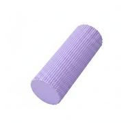 Chatonshen Eva Foam Roller Provides Focused Pressure for Back and Leg Muscle Relief Textured Exercise Accessory Lightweight Suitable for Home Use Studio Relaxation, Purple, 30x10cm