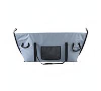 Chatonshen Fishing Storage Container Insulated Carp Bag Outdoor Waterproof Tackle Transport Big Capacity Bag Zipper Handle PVC Material Suitable for Fishing Camping Picnic Travel, Gray, Long 82L