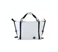 Chatonshen Fishing Storage Container Insulated Carp Bag Outdoor Waterproof Tackle Transport Big Capacity Bag Zipper Handle PVC Material Suitable for Fishing Camping Picnic Travel, White, 40L