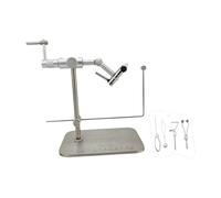 Chatonshen Fly Tying Vise, 360° Rotatable, Easy-to-use Tool for Bait Making, Practical Portable Fishing Equipment with Base, Fly Tying Vise, with Tools
