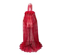 Chatonshen Hooded Cloak Long Cape Women Wedding Bride Hooded Cloak for Prom Role Playing