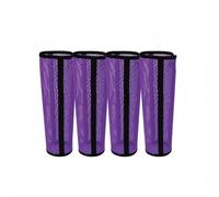 Chatonshen Leg Horse Leg Boots Guards Wraps With Breathable PVC Mesh And Wide Adjustable Straps suitable for pasture time trail riding stable use, Purple