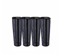 Chatonshen Leg Horse Leg Boots Guards Wraps With Breathable PVC Mesh And Wide Adjustable Straps suitable for pasture time trail riding stable use, Black