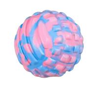 Chatonshen Massage Ball with Roller for Back Massage, Home Exercise, Deep Tissue Tool, 7 Cm Diameter for Feet, Full Body, Pink Blue