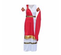 Chatonshen Men Performance Costume Roman Outfit Costume Robe Tunic With Silhouette Polyester For Easy Movement suitable for historical role play school events, S, Roman Adult Female Style A