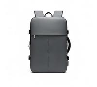 Chatonshen Men Travel Carryall Laptop Backpack Computer Bag Daypack Offering Expandable Packing Room USB Charging Concept and Structured Shape suitable for, Grey, Fashion Grey - No Logo, 16 Inch