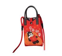 Chatonshen Mini Knitted Phone Bag Lightweight Cartoon Festive Portable Chinese New Year