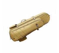 Chatonshen Outdoor Fishing Pack Fishing Backpack Rod Bag Tackle Organizer PVC Shell with Easy Access Pockets and Separation Suitable for Fast Moves Changes Day Trips, Khaki, 1M