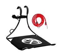 Chatonshen Portable And Lightweight Rack, Quick Installation, Removable Luggage Shelf, Ideal for Hiking And Everyday Use, Black Red