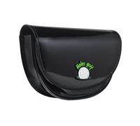 Chatonshen PU Waist Bag for Carrying A Golf Rangefinder, Tee Holder, And Rangefinder Storage. Ideal As A Gift for Friends, Golfers, And Anyone Interested, black