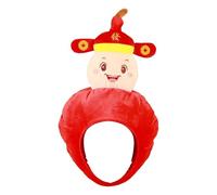 Chatonshen Pumpkin Wealth Hat, Funny Party Hat for Halloween Dress Up And Selfie