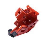 Chatonshen Safe Training Boxing Helmet with Thick Protection NBR Material Adjustable And Breathable Suitable for Karate MMA Taekwondo Kickboxing Gym Use, Red, S