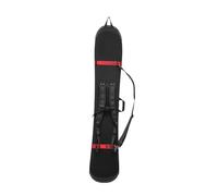 Chatonshen Snowboard Pouch Ski Bag, Foldable, Versatile, Rubber Tips, Compact, Removable Shoulder Strap, Made of SBR, Suitable for Transport, Holiday Storage, An, Black and red