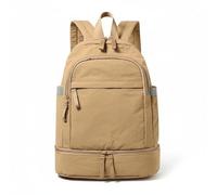Chatonshen Student Rucksack Backpack Daypack Bag Satchel With Multi Pocket Layout And Secure Storage Suitable for commuting outdoor activities, Beige