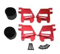 Chatonshen Vehicle Mounting Strap RC Power Pack Mounting Plate Set Alloy Bracket Holder with Strap System Lightweight Build Suitable for 6S 8S 1/5 Monster Trucks Street Runs , Red