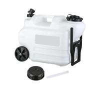 Chatonshen Water Container Portable Tank with Plug Bucket with Handle Large Capacity PE Compact with Wheels Suitable for Hiking Fishing Travel