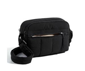 Chatonshen Women Crossbody Purse Shoulder Bag Handbag Satchel With Padded Adjustable Strap And Quilted Body Inner Slots suitable for errands commuting casual days, Black