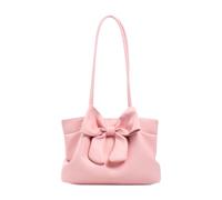 Chatonshen Women's Elegant Classic PU Bag Sophisticated Shape Gorgeous Bow Generous Capacity Suitable for Shopping, Pink