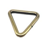 CHATROOM 1 PCS Metal Iron Thickened 20/25/32/38 Mm Triangle Ring Buckle Clasp Handbag Bag Strap Belt Dog Collar Chain Hoop Loop DIY(Antique brass,Inside wide 26mm)