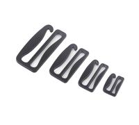 CHATROOM 18-50mm G Hook Black Metal Adjuster Slide Buckles,Dog Collar Hardware Strap Buckles Making Purse Backpack Webbing (Color : Black, Size : 30mm 6pcs)