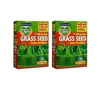 Chatsworth 2 x All In One Grass Seed & Lawn Fertiliser Each Box 600g New