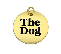 Chatsworth The Dog Plated Brass Engravable Dog Tag D - Silver CDG-075