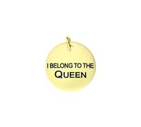 Chatsworth The Dog Plated Brass "I Belong To The Queen" Dog Tag D - Brass CDG-065