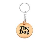 Chatsworth The Dog Plated Copper Engravable Keyring D CDG-071