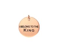 Chatsworth The Dog Plated Copper "I Belong To The King" Dog Tag D - Copper CDG-069