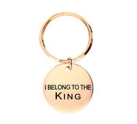 Chatsworth The Dog Plated Copper "I Belong To The King" Keyring D - Copper CDG-062