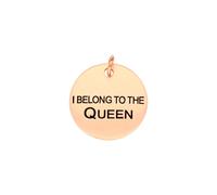 Chatsworth The Dog Plated Copper "I Belong To The Queen" Dog Tag D - Copper CDG-066