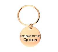 Chatsworth The Dog Plated Copper "I Belong To The Queen" Keyring D - Copper CDG-059