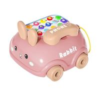 Chatter Phone Toy - Cartoon Landline Simulation Car, Baby Development Storytelling Device, Colorful Pull String Phone, Creative Talking Entertainment | With Lights Music For Toddlered Preschool Age Pl