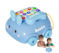 Chatter Phone Toy | Telephone Pull Car With Wheels,Educational Learning Toys, Bunny Style, Walking Play Game, Storytelling Fun For Holiday Birthday