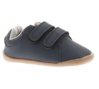 Chatterbox Ethan Boys Navy & Brown Double Bar Shoes, Size: 3