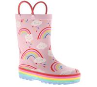 Chatterbox Wynsors Fun 3D Kids Wellies - Waterproof, Warm & Comfortable Rubber Boots with Handles, Removable Insock & Non-Slip Tread for Toddler & Junior Boys Girls Assorted 12 Child UK