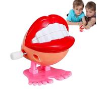 Chattering Teeth Prop - Wind Up Walking Toy, Funny Clockwork Feet, Small Gag Knickknack | Creatives Modern Design Joke Teeth Toy For Boys Girls Birthday Party Holiday Entertainment Gift