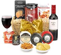 Chatterton Cheese & Wine Hamper - Gourmet Food Gift Set with Red Wine, British Cheddar, Brie, Pâté, Chutneys - Birthday Cheese Gifts for Him & Her, from Regency Hampers