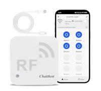 Chatthen Smart WiFi Remote Controller, Universal RF 433MHz Remote, Programming Learning, Set Timer, Suitable for RF Devices Such as Motorized Curtains, Garage Doors, and Remote-Controlled Lighting