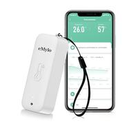 Chatthen WiFi Room Thermometer, Humidity Meter with Smart Alert, Data Storage and Calibration, Smart Thermometer for Bedroom, Baby Room, Warehouse, Cellar, Greenhouse, White 1 Pack
