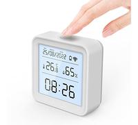 Chatthen WiFi Room Thermometer Hygrometer, TUYA Bluetooth Digital Indoor Temperature Humidity Sensor with Data Recording Back-light Screen, for Baby Rooms, Greenhouses accessories, Garage, Office