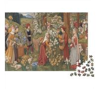 Chaucer Medieval Painting1000 Piece Impossible for Adults Games Gifts Kids Challenge JigsawBlooming Flowers in Spring