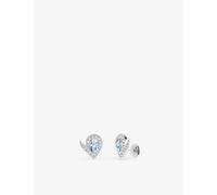 Chaumet Chaumet Joséphine Aigrette 22ct White-Gold, 0.35ct Brilliant-Cut Diamond and 1.2ct Pear-Cut Aquamarine Earrings Aquamarine 1 Size