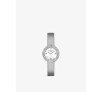 Chaumet Womens White Hortensia Eden Stainless-steel and 1.05ct Diamond Quartz Watch 28mm