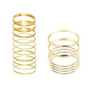 ChAusa 16 Pcs Bangle Bracelet for Women Vintage Stackable Gold Bangles Indian Bangles Jewellery Accessories for Wedding Birthday Party Costume